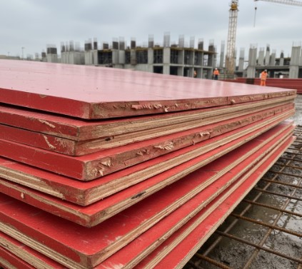 Low quality shuttering ply showing delamination after boiling water test