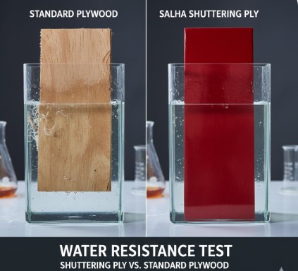Water resistance test on shuttering plywood