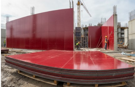 Shuttering ply used in residential slab and column construction