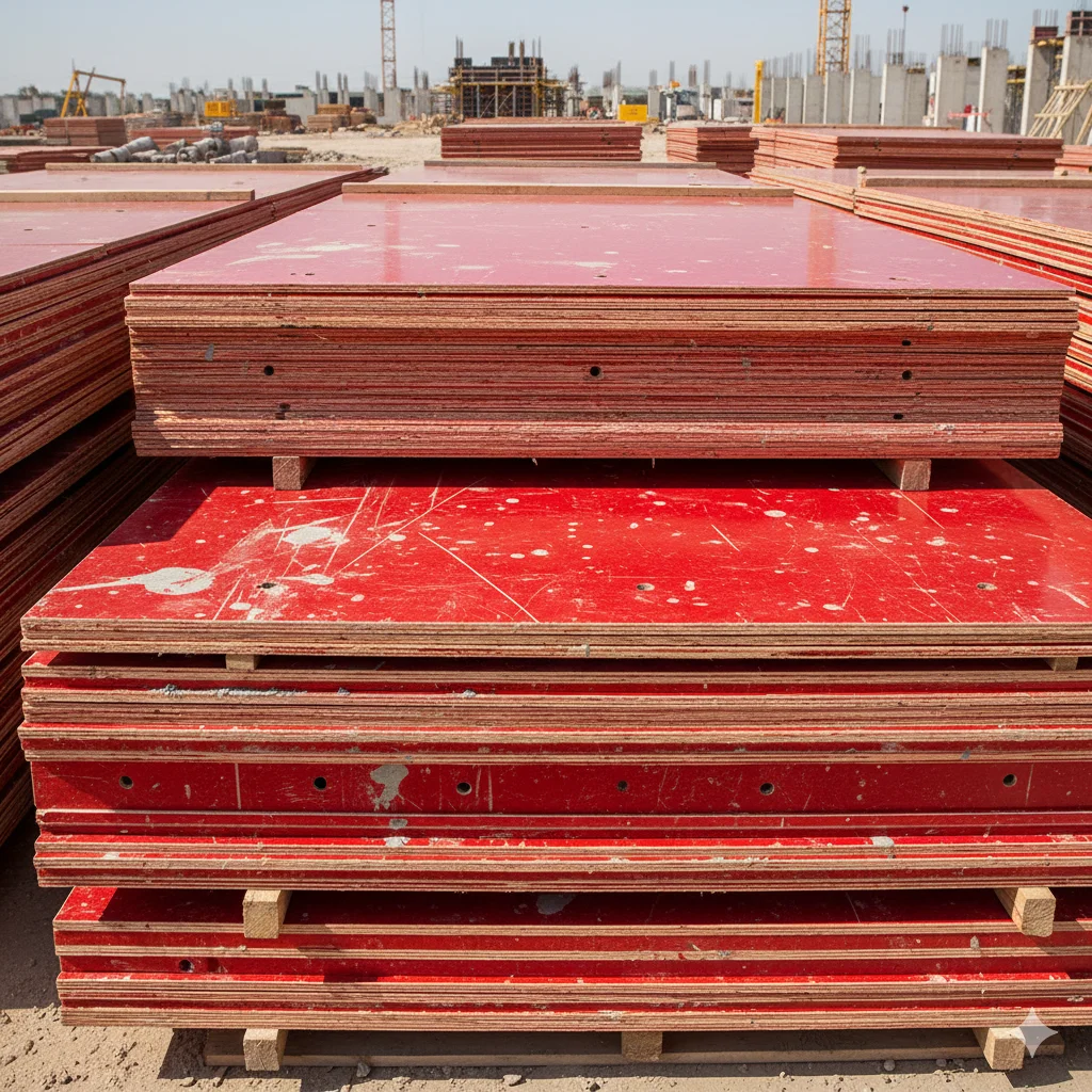 Reusable shuttering plywood for multiple construction cycles