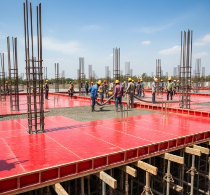 Salha shuttering plywood used for construction slab and column formwork