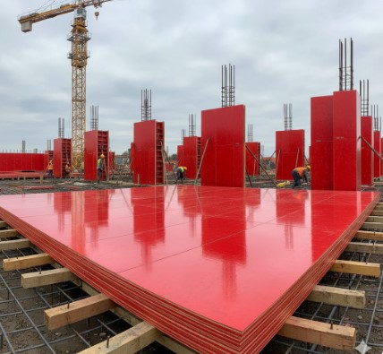 Different shuttering ply thickness used in slab and column work