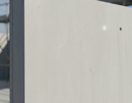Smooth concrete finish achieved using Salha shuttering plywood