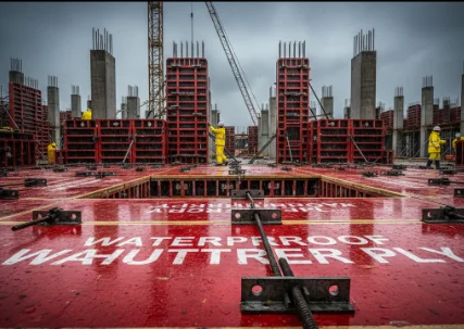 Waterproof shuttering ply suitable for all weather construction